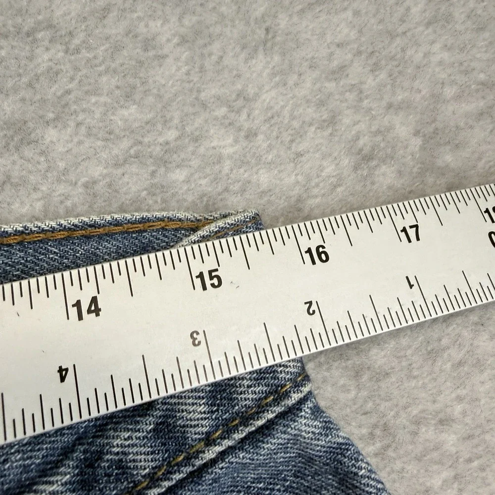 Levis 505 Regular Fit Straight Leg Jeans Mens 31x30 Medium Wash Blue y2k 00s VTG